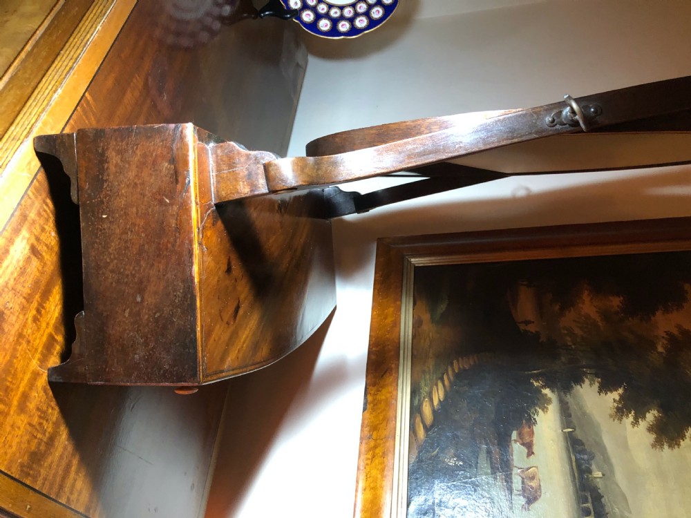 George III Inlaid Mahogany Box Base Toilet Mirror View V