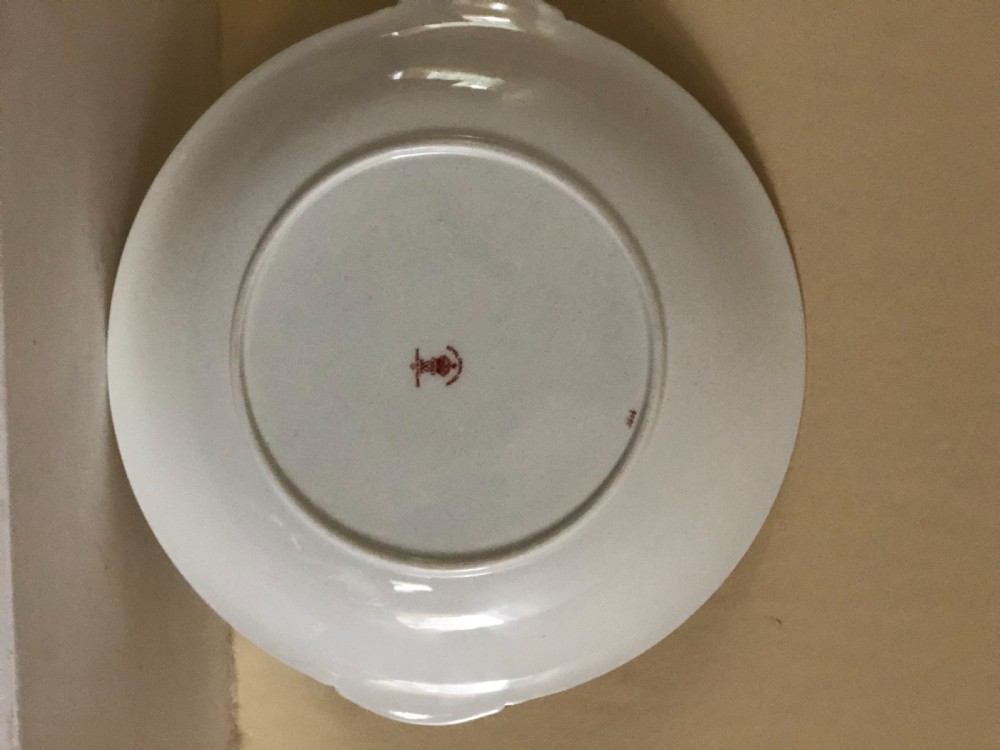 .Hand painted Crown Derby plate dated 1925 View II