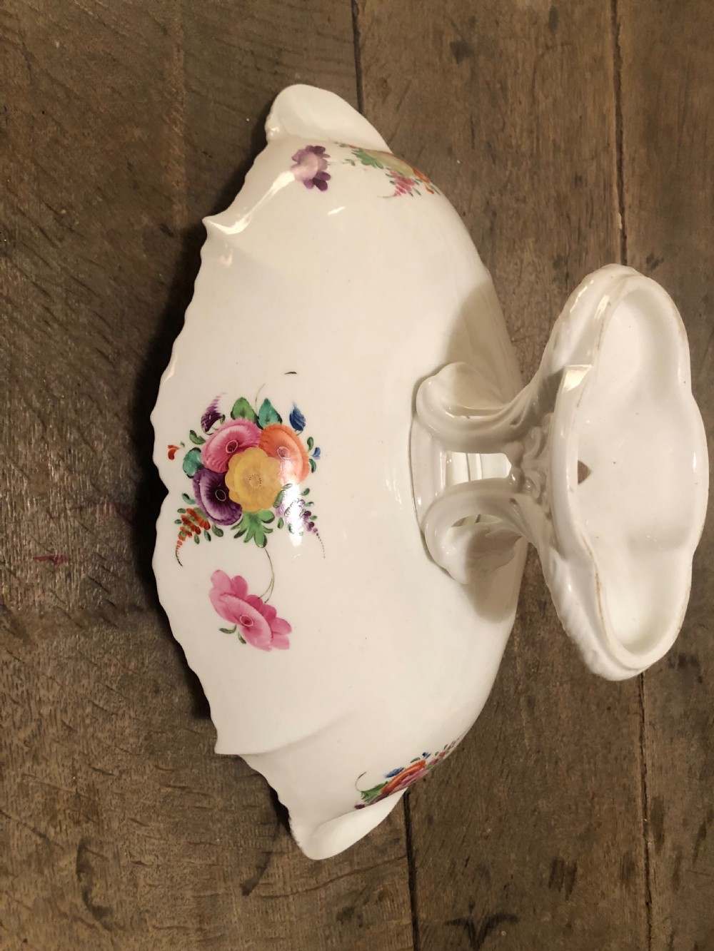 Nineteenth Century Staffordshire Hand-painted Floral Dessert Service  View II