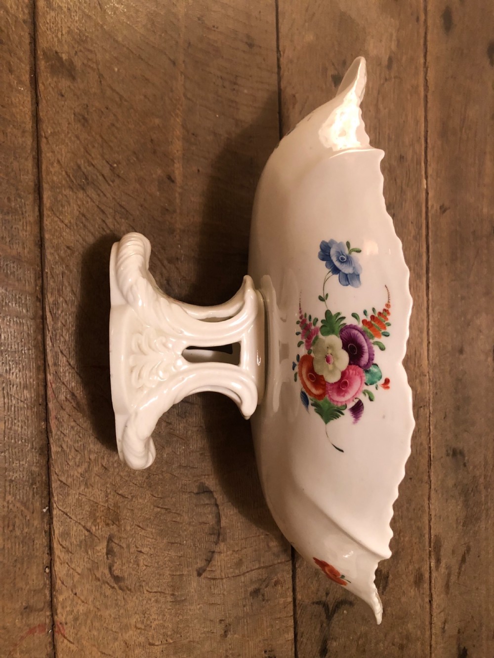 Nineteenth Century Staffordshire Hand-painted Floral Dessert Service  View III