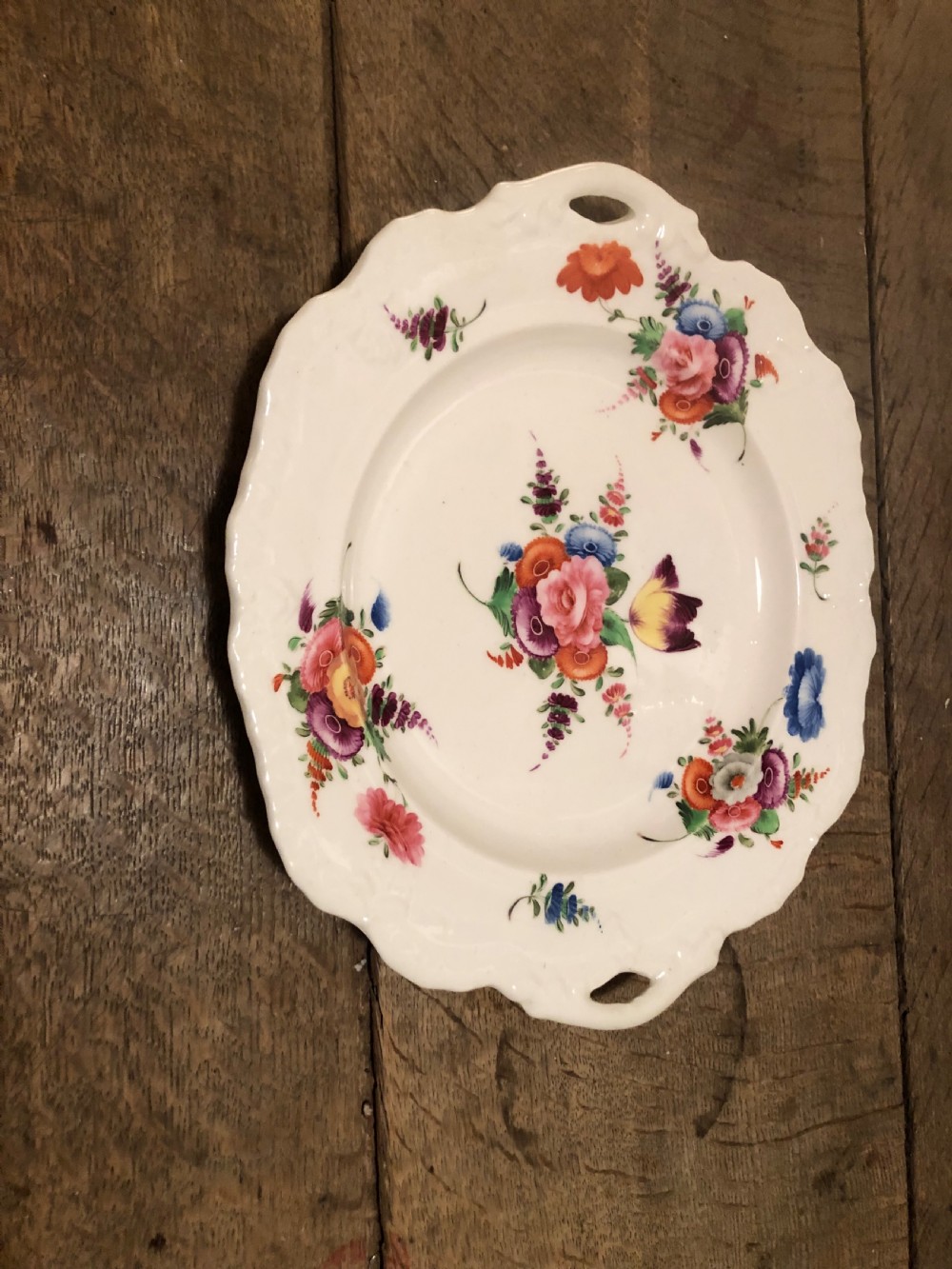 Nineteenth Century Staffordshire Hand-painted Floral Dessert Service  View V