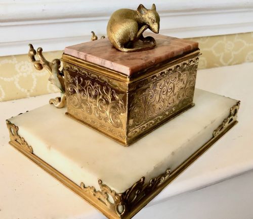 A 19th Century  Ormolu Mount Desk Stand C.1890