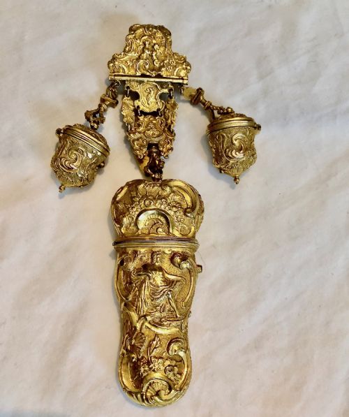 A George 111 Gilt Chatelaine, with Classical Figures C1760