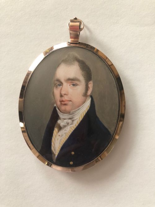 Superb Miniature Attributed to John Thomas Barber Beaumont C.1820 - Registered with Dfra.