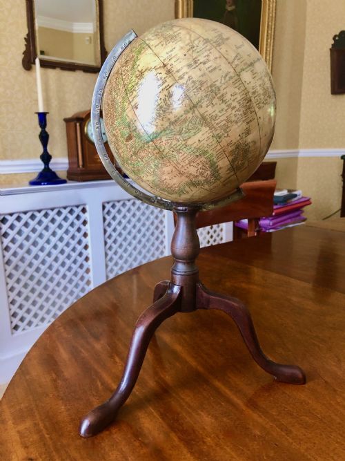 An Early Victorian 6 Inch Terrestrial Table Globe by George Woodward
