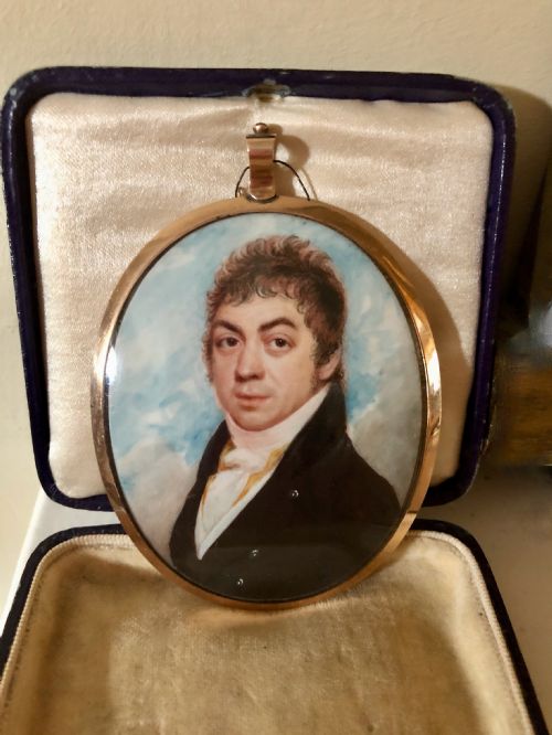 A Good Regency Portrait Miniature of a Gentleman C.1820