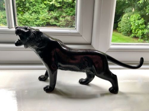 A Japanese Meiji Period Bronze Stalking Tiger