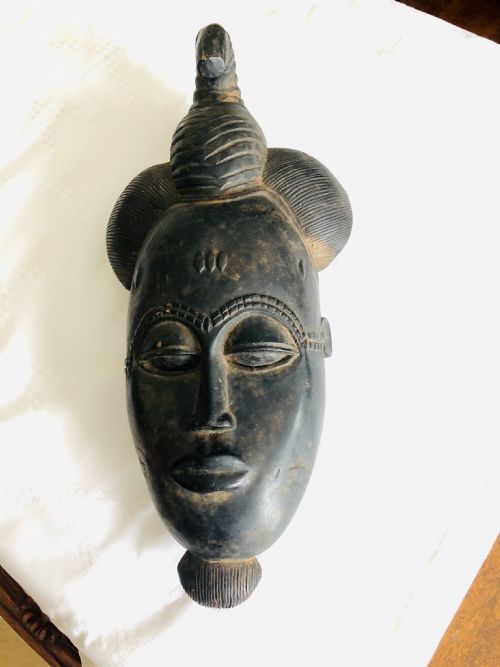 An African Tribal Baule Mblo Portrait Mask from the Ivory Coast C.1930