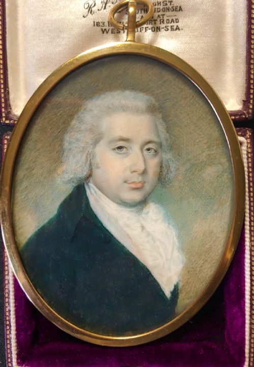 A Fine Portrait Miniature of a Gentleman from the Circle of Richard Cosway, C.1760