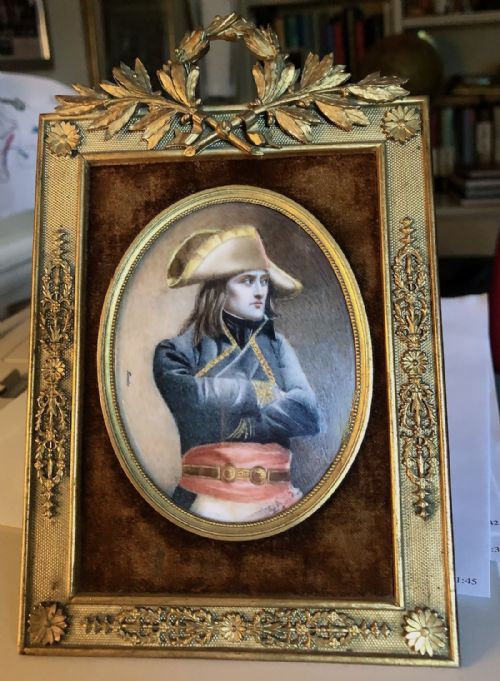 A19th Century French Portrait Miniature of Napoleon