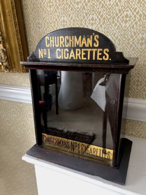 A Churchman's No.1 Cigarette Small Display Cabinet C.1930