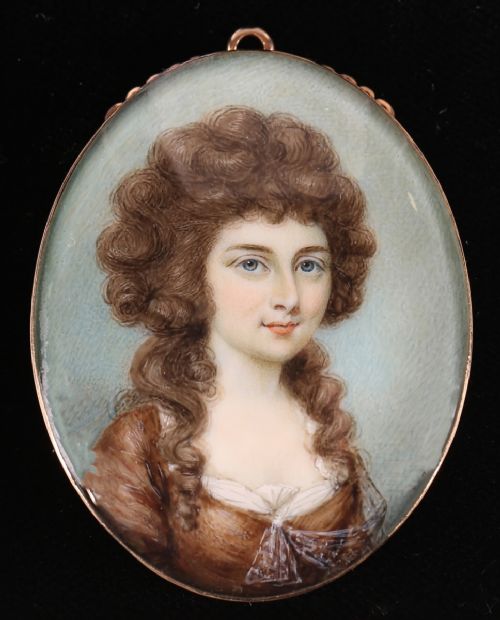 Fine Quality Portrait Miniature of a Young Lady by Sampson Towgood Roche C.1790