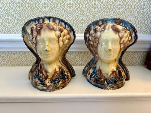 A Rare Pair of Georgian Pottery Window Rests C.1810