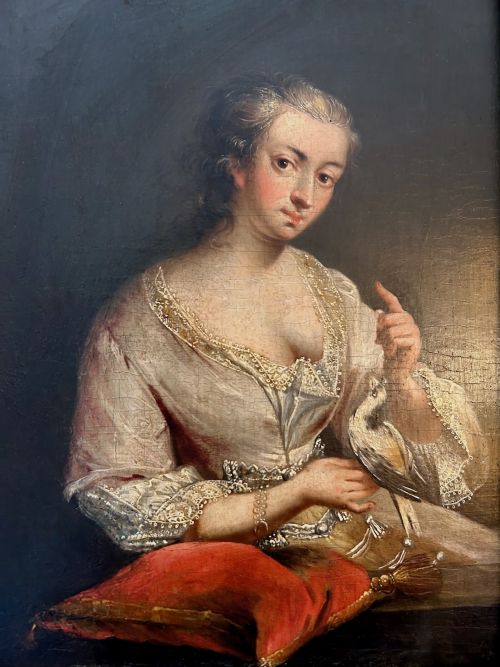 AFTER JEANBAPTISTE VAN LOO PORTRAIT OF JEANNEAGNES BERTHELOT DE PLENEUF MARQUISE DE PRIE - ADDITIONAL PHOTO 4