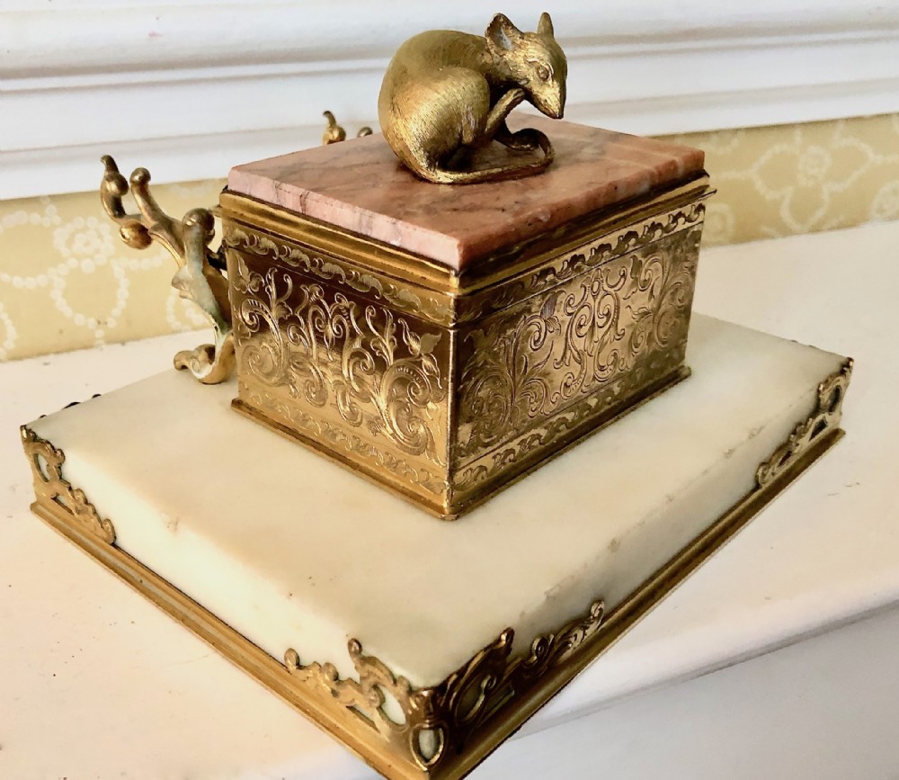 A 19th Century  Ormolu Mount Desk Stand c.1890