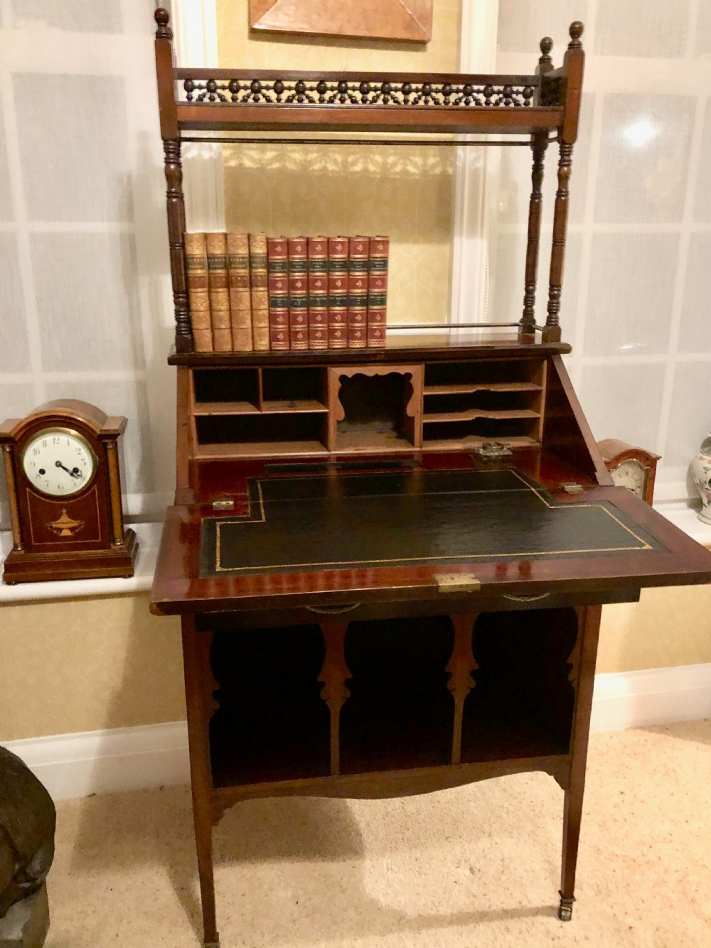 An Arts & Crafts Anglo Moorish Desk Attributed to Liberty c 1890 View VI