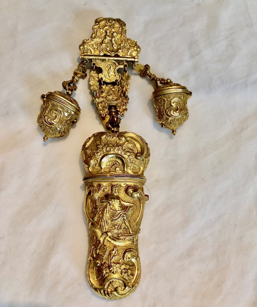 A George 111 Gilt Chatelaine, with Classical Figures C1760