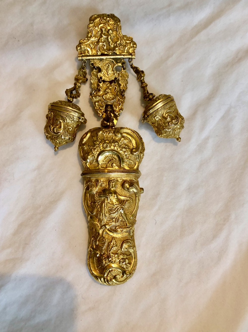 A George 111 Gilt Chatelaine, with Classical Figures C1760 View IV