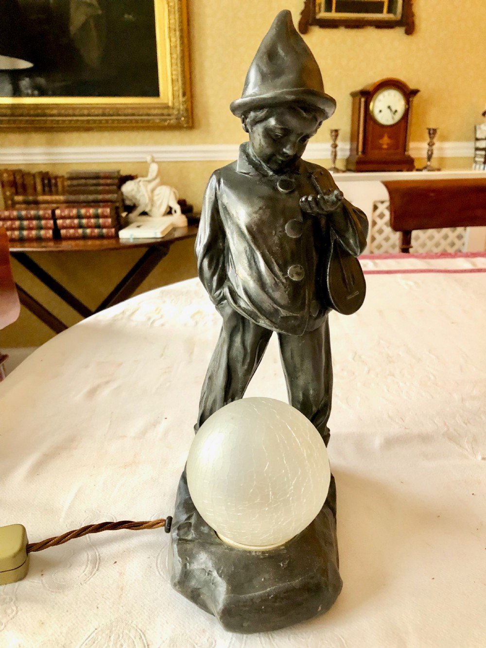 A Charming Art Deco Lamp Modelled as a Young Boy View II