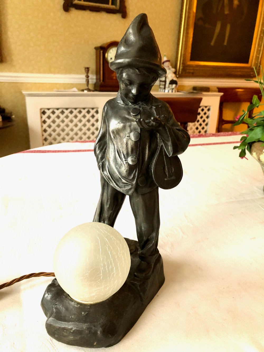 A Charming Art Deco Lamp Modelled as a Young Boy View III