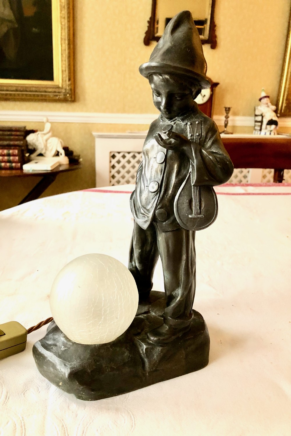 A Charming Art Deco Lamp Modelled as a Young Boy View IV