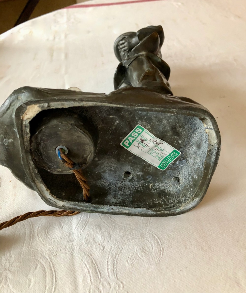 A Charming Art Deco Lamp Modelled as a Young Boy View V