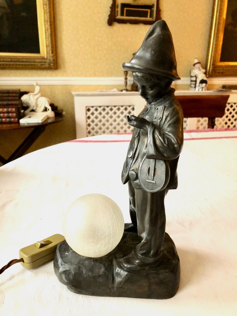 A Charming Art Deco Lamp Modelled as a Young Boy View VI