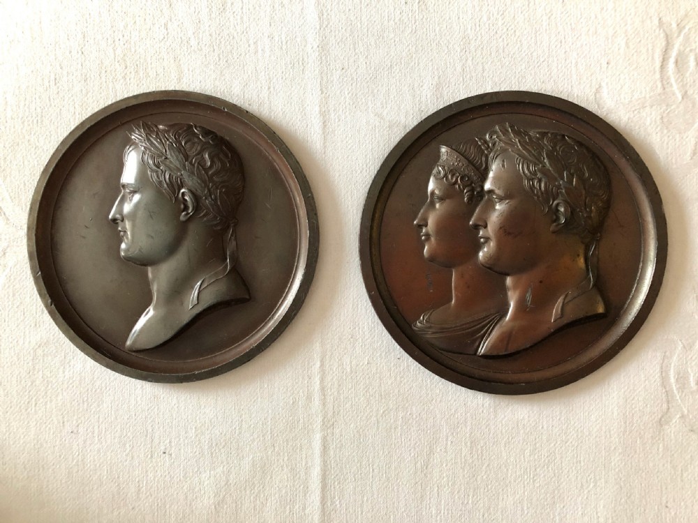 A Pair of Bronze Plaques of Napoleon and Marie-Louise c1813 View V