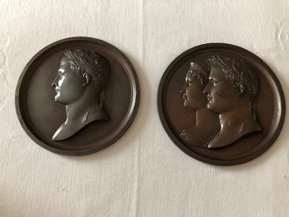 A Pair of Bronze Plaques of Napoleon and Marie-Louise c1813 View IX