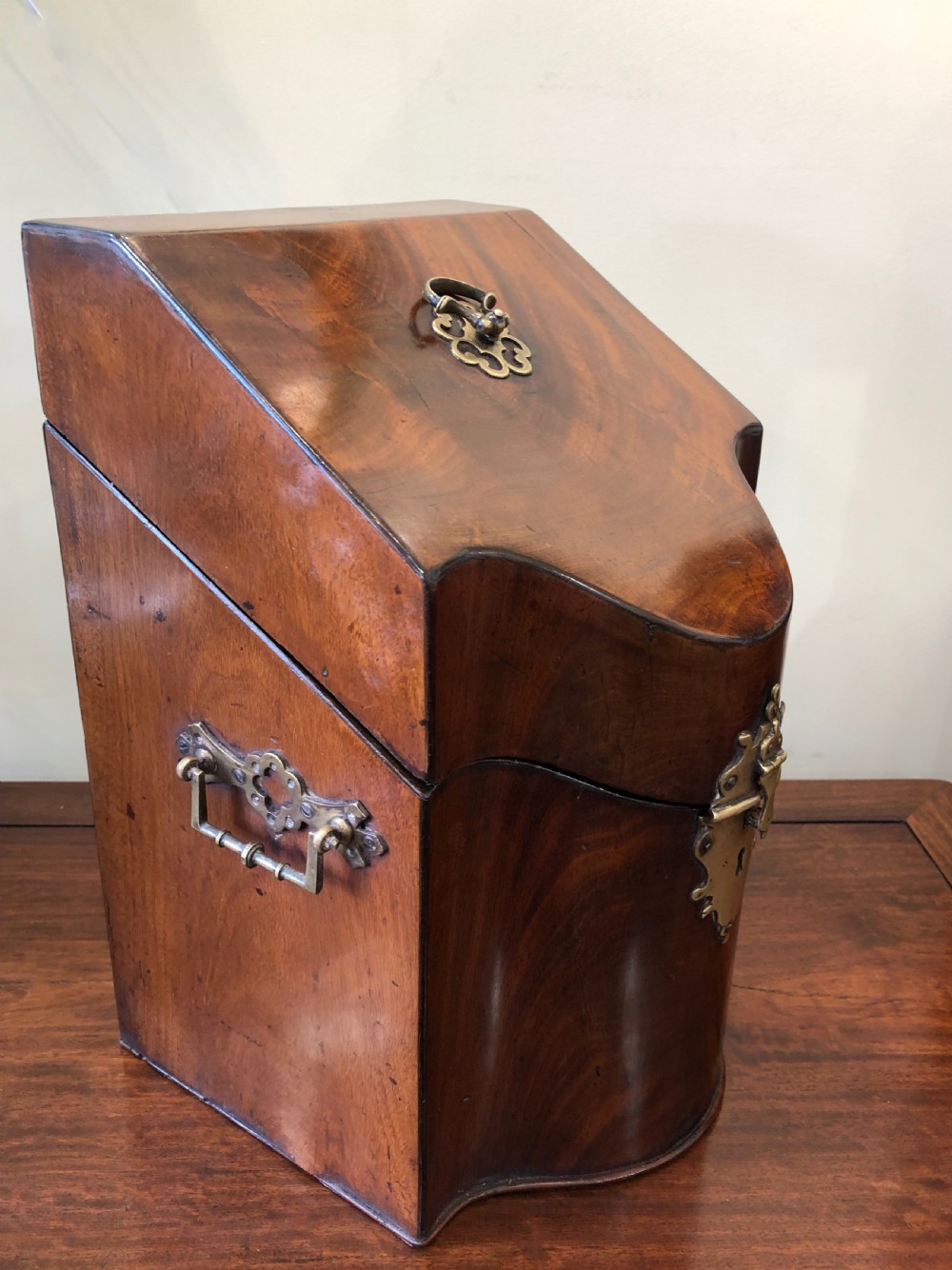 Georgian Mahogany Knife Box c. 1820 View II
