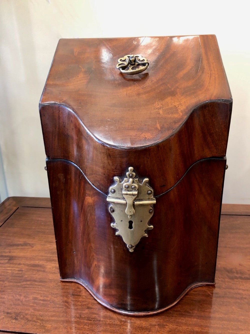 Georgian Mahogany Knife Box c. 1820 View IV