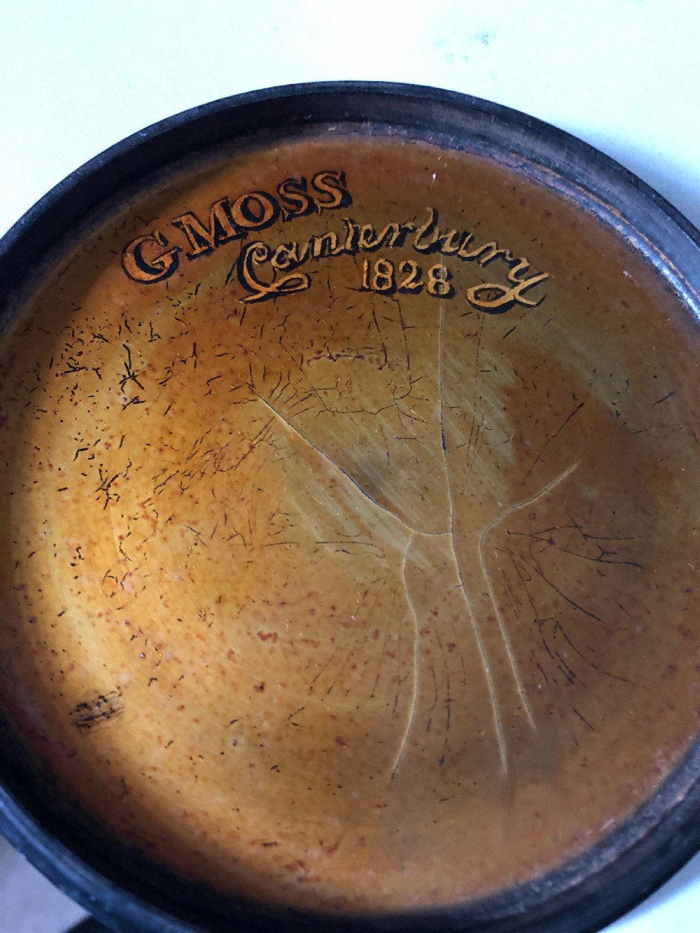 A Regency Stobwasser Papier Mache Snuff Box c.1820 and one other View III