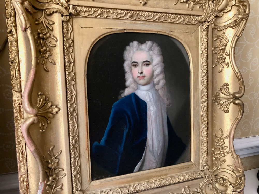 A Pair of 18th Century Oil Portraits of Millington Hayford and his Wife c.1760 View II