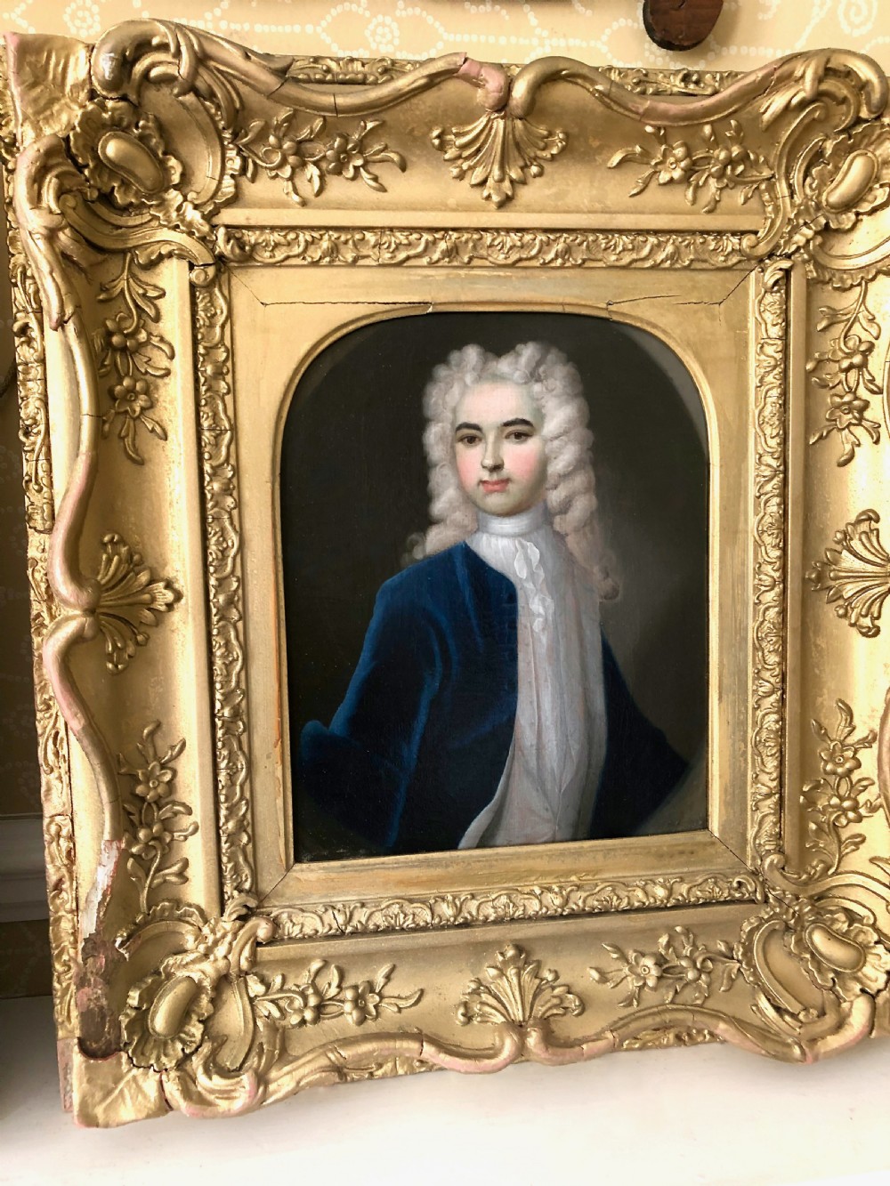 A Pair of 18th Century Oil Portraits of Millington Hayford and his Wife c.1760 View IV