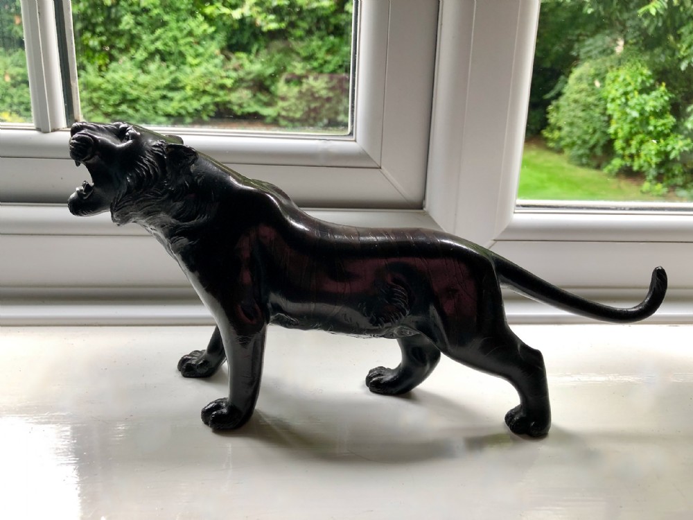 A Japanese Meiji Period Bronze Stalking Tiger