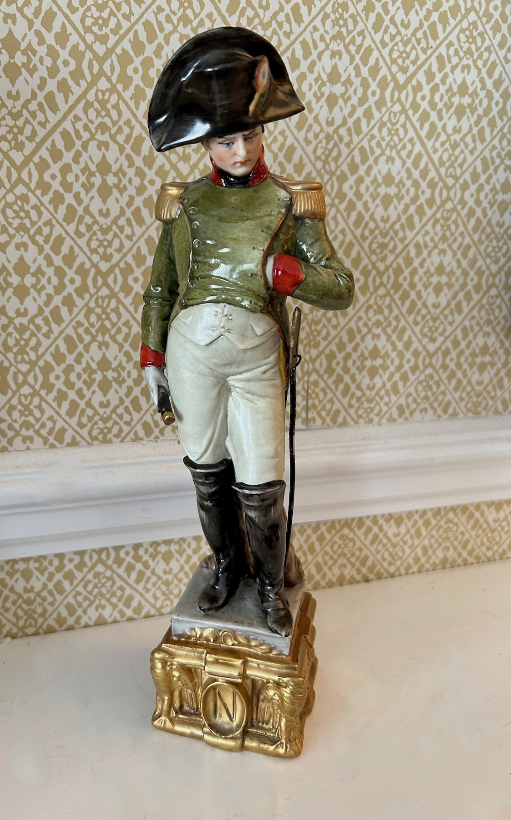 A Fine Quality Capodimonte Large Figure of Napoleon Bonaparte c.1925