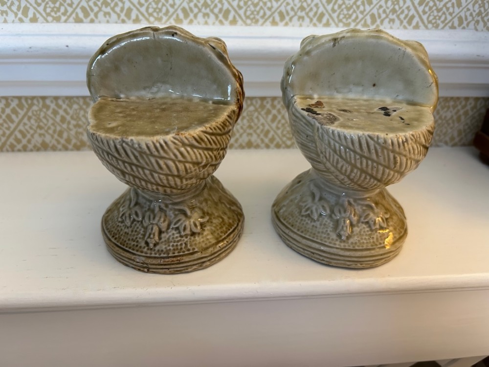 A Rare Georgian Pair of Pottery Sash Window Rests View III