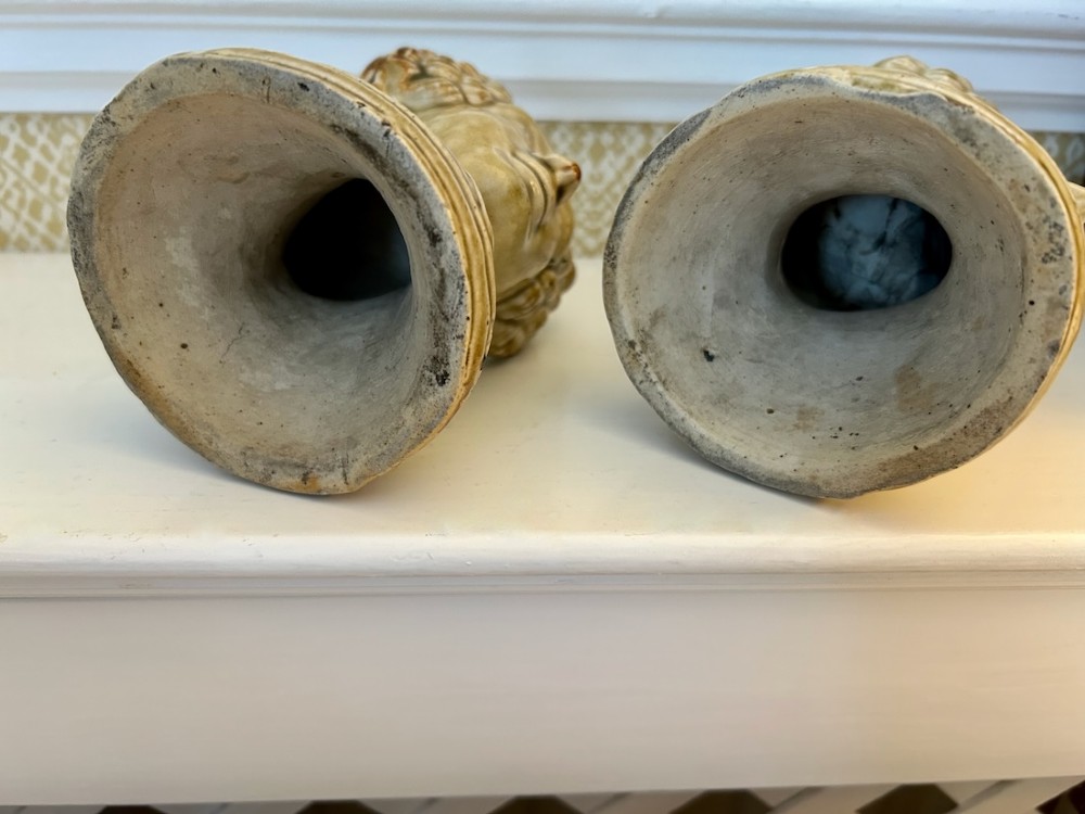 A Rare Georgian Pair of Pottery Sash Window Rests View VI