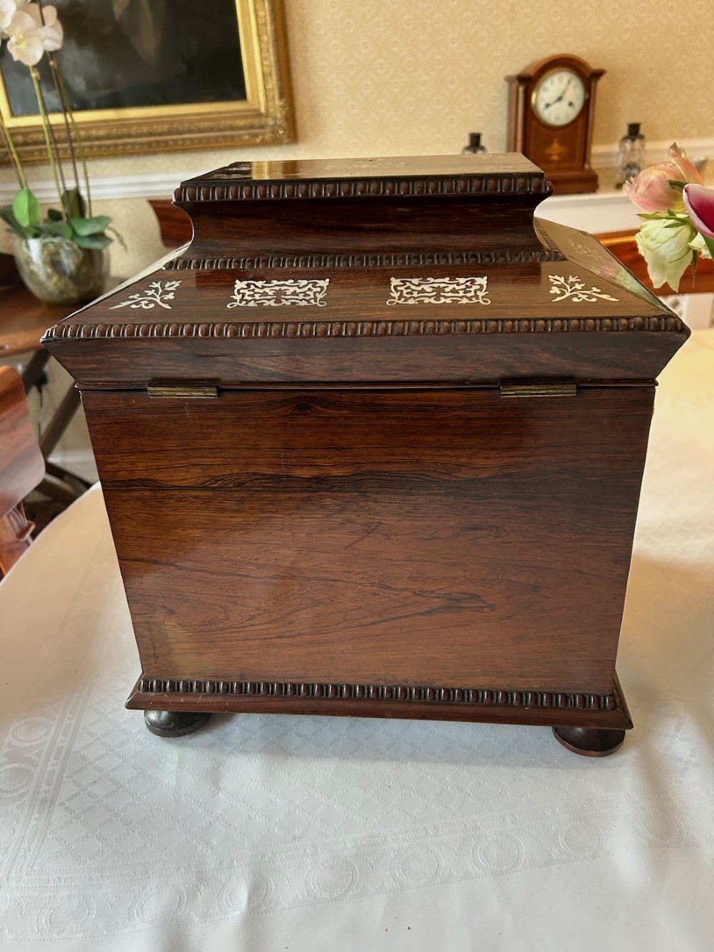 A Superb Early 19th Century Rosewood Inlaid Table Cabinet View IV