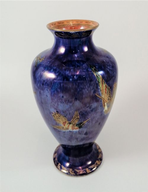 fig 4. Wedgwood, Fairyland , Hummingbirds in Flight lustre vase,Daisy Makeig-Jones, 1920s.