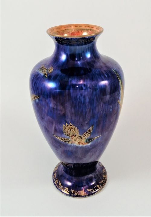 fig 6. Wedgwood, Fairyland , Hummingbirds in Flight lustre vase,Daisy Makeig-Jones, 1920s.