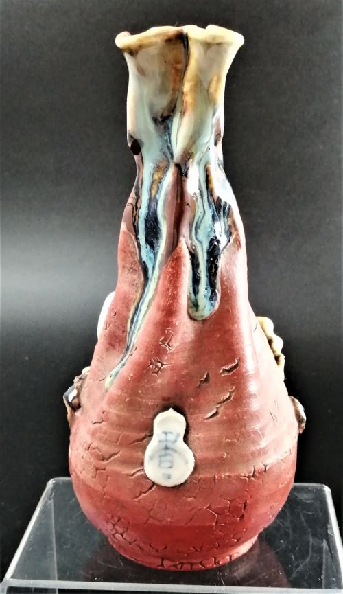 fig 4. Sumida Gawa Pottery, Japan, Meiji period, marked 'Koko' ?? (Ishiguro Koko ????)