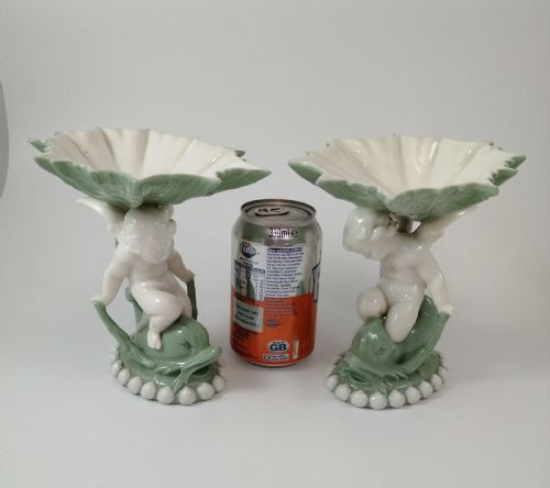 A TWO MINTON CHERUB COMPOTE1873RARE - ADDITIONAL PHOTO 2
