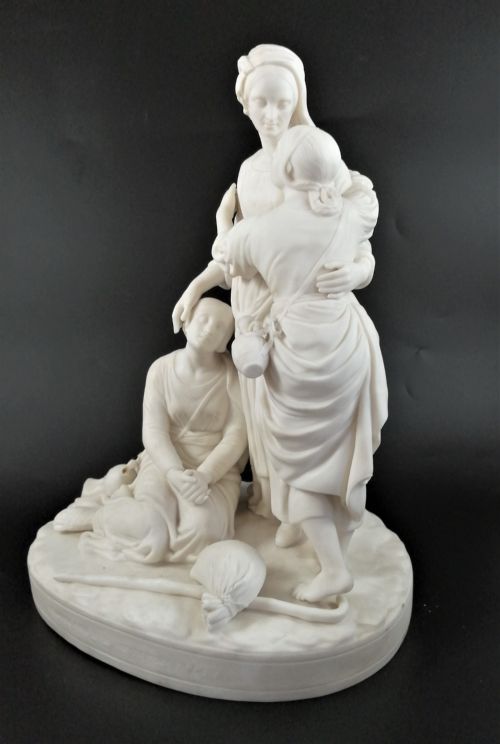 fig 1. Minton Parian Group Depicting Naomi and Her Daughters-in-Law ,c.1865