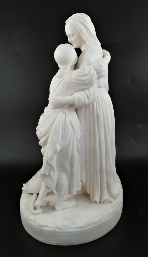 fig 2. Minton Parian Group Depicting Naomi and Her Daughters-in-Law ,c.1865
