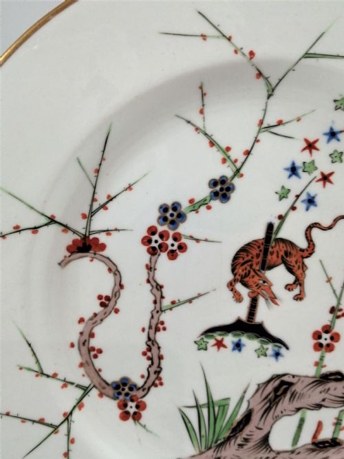 fig 3. Derby Kakeimon flying fox pattern plate,c.1810 . Extremely rare