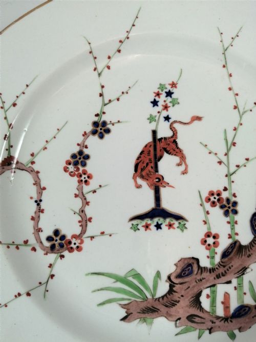 fig 3. Derby Kakeimon flying fox pattern plate,c.1810 . Extremely rare