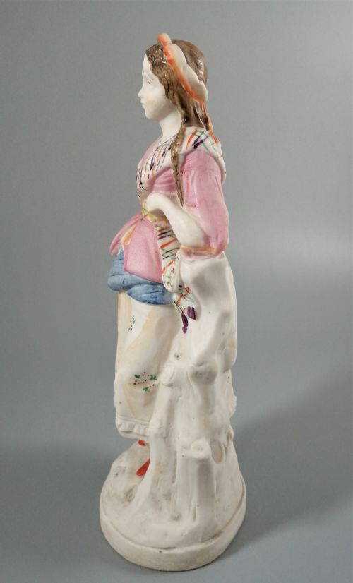 fig 2. Antique bisque porcelain figurine, stunning quality, France,18 th- 19th century.