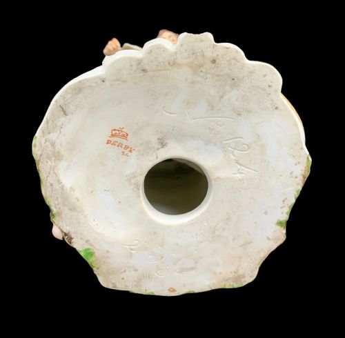 fig 5. Early Derby porcelain group depicting Father Time clipping the wings of Cupid