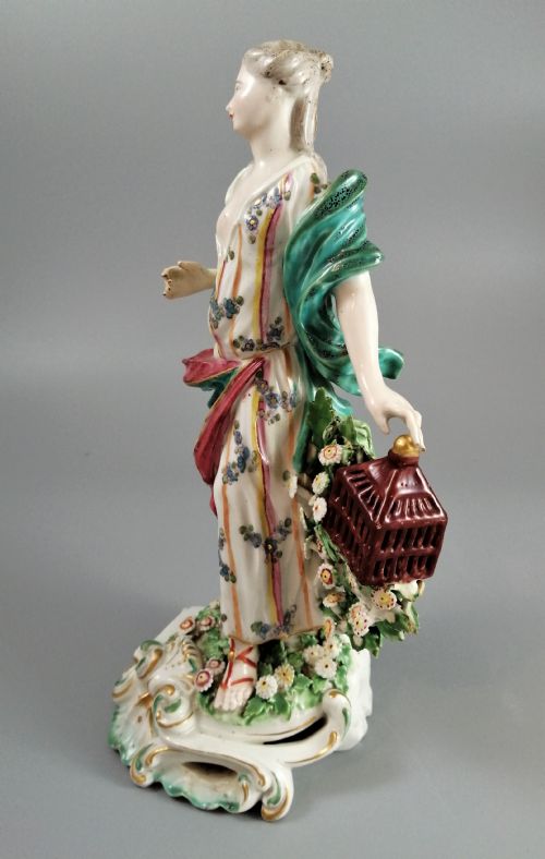 fig 2. Antique Derby figure: Air, one of the Four Elements,c. 1756-1765,Very Rare